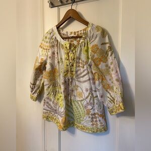 Trina Turk Floral Print Women's Boho Top - Multicolor